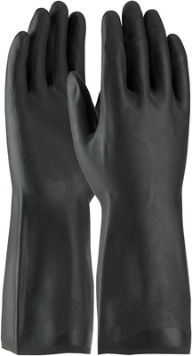 22 Mil Neoprene Chemical Gloves Flock allineato 13 misurano i guanti in pollici della mano del neoprene