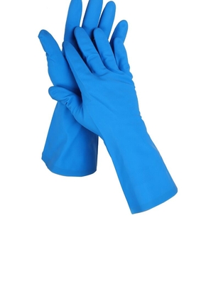 Nitrile resistente di Mil Household Task Gloves Blue dei guanti 15 del solvente del nitrile della cucina