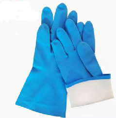 Nitrile resistente di Mil Household Task Gloves Blue dei guanti 15 del solvente del nitrile della cucina