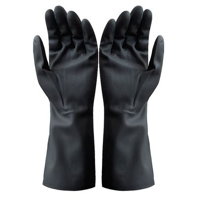 22 Mil Neoprene Chemical Gloves Flock allineato 13 misurano i guanti in pollici della mano del neoprene