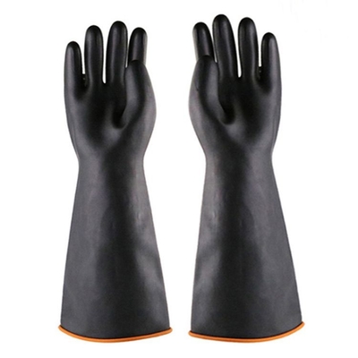 I guanti di gomma resistenti della mano di ispessimento 45CM si sono affollati i guanti di gomma extra-lunghi