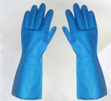 Guanto blu impermeabile Xl 18 Mil Chemical Resistant Gloves Nitrile del nitrile
