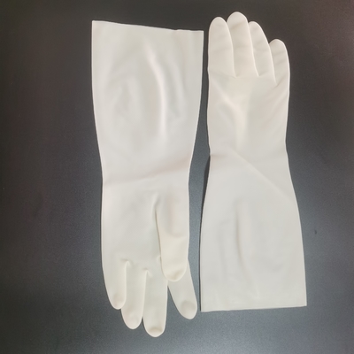 Guanto bianco del nitrile della cucina di lavatura dei piatti della famiglia impermeabile dei guanti 38cm