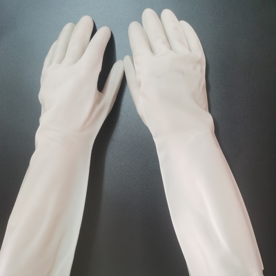 I guanti di lavatura dei piatti del nitrile della resistenza solvente fanno il giardinaggio compito 38cm