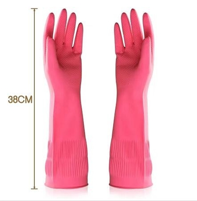 guanti di pulizia extra-lunghi di 100G/Pair 38CM affollati allineando i guanti extra-lunghi del piatto