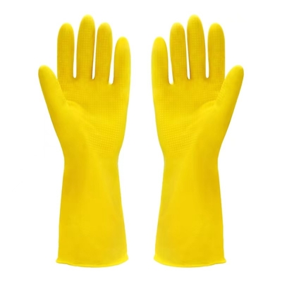 Prodotti chimici di pulizia dei guanti del lattice del rivestimento di Unflocked della ciotola del guanto della famiglia del lattice di 32CM