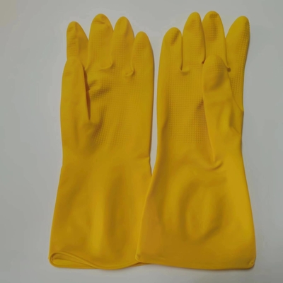 guanti resistenti chimici del lattice di 30-32cm che ispessiscono il guanto industriale del lattice