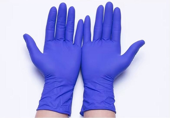 Guanti industriali dell'esame del nitrile di grammo 4.5g del guanto eliminabile porpora del nitrile di ispessimento