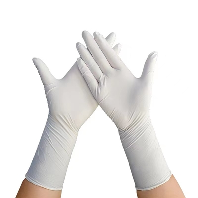 Guanto bianco del nitrile di resistenza chimica di grammo del guanto 7g del nitrile di resistenza solvente
