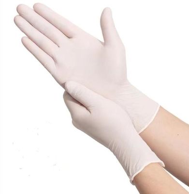 Guanto nitrile usa e getta ambidestroso, superficie texturizzata priva di polvere, destinata alla trasformazione alimentare e medica