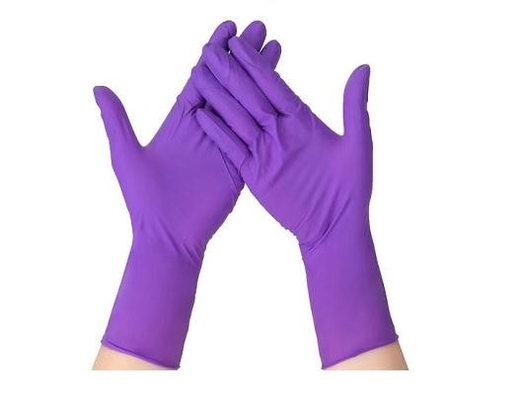 Pulizia a 12 pollici porpora della cucina dei guanti del nitrile dei guanti eliminabili del nitrile di anti allergia