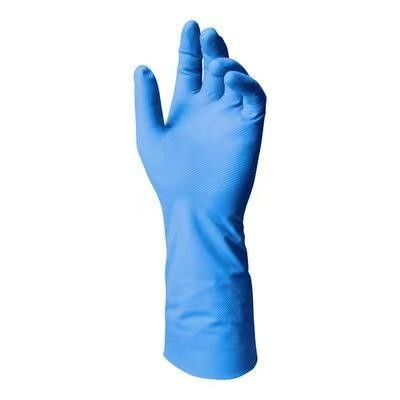 Il nitrile blu dei guanti speciali impermeabilizza 8 Mil Nitrile Gloves Chemical Protection