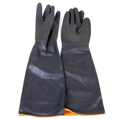 Allineare affollato 55Cm di gomma resistente di gomma dei guanti speciali della grinza