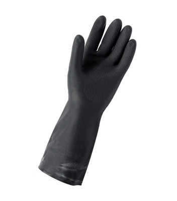guanti neri del neoprene di anti perdita di resistenza chimica dei guanti del neoprene di 33Cm