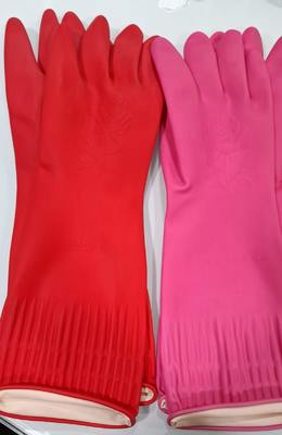 Lattico Manette Extra Lunghe Guanti Lattice Naturale Rosa Rosso Verde Piccolo Medio Grande X Grande Guanti Flessibili per la Trasformazione Alimentare
