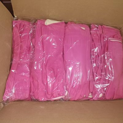 Resistenza ai solventi Guanti da pulizia molto lunghi Resistenza ai prodotti chimici S.M.L. XL Dimensioni Protezione durevole per uso industriale e domestico