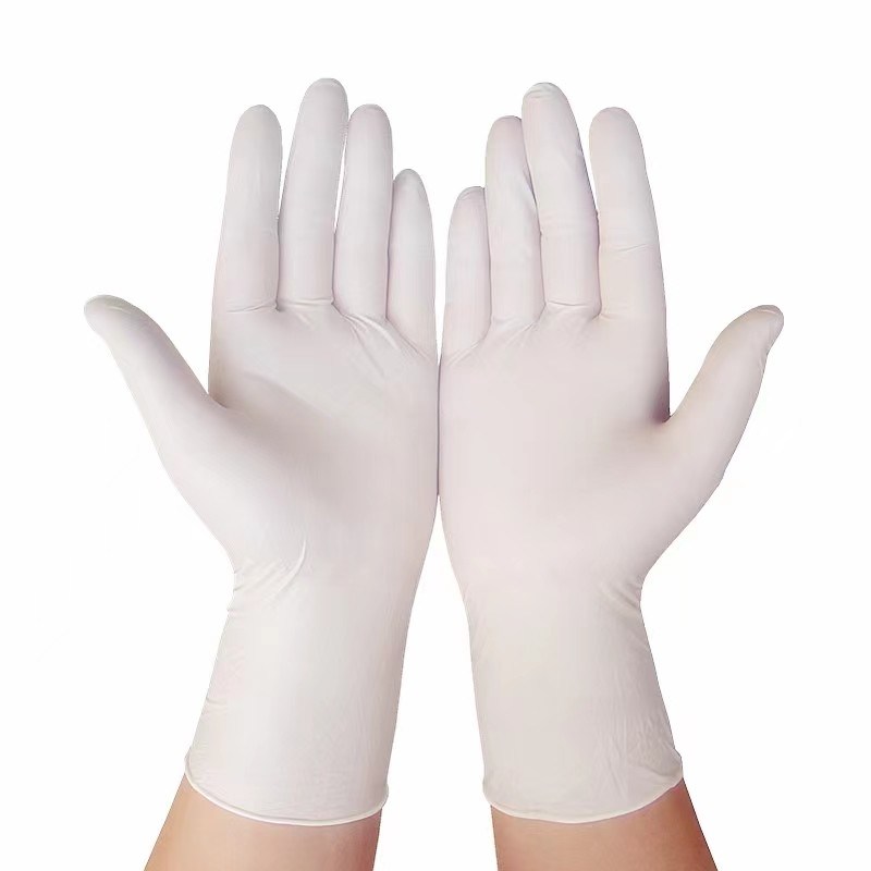 Durata di conservazione 4 anni Guanto in nitrile monouso taglia L senza polvere superficie testurizzata guanti protettivi per esami medici