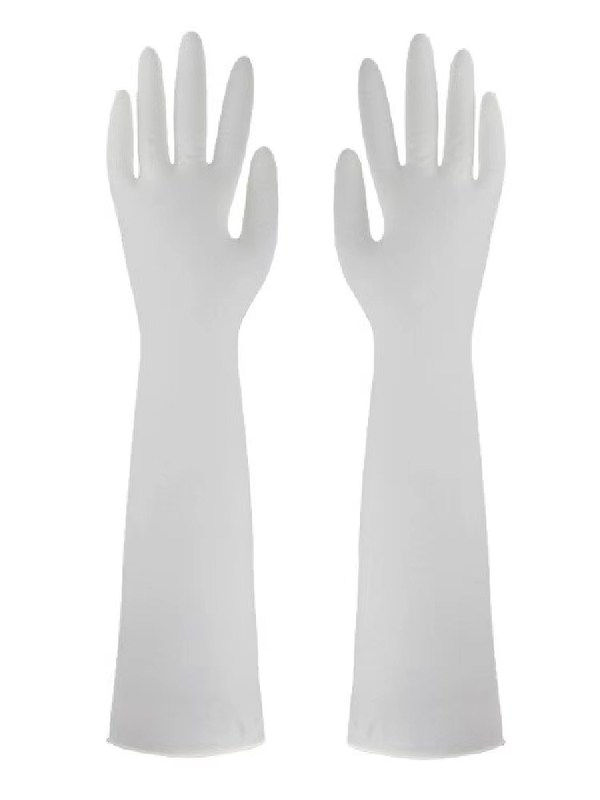 16 inches Guanto Nitrile flessibile usa e getta in polvere gratuito 4 anni di conservazione Progettato per attività industriali e di laboratorio nel settore sanitario