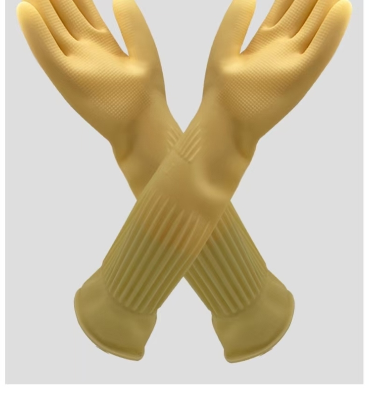 Guanti in lattice monouso con polsino extra lungo, taglia piccola e impermeabili